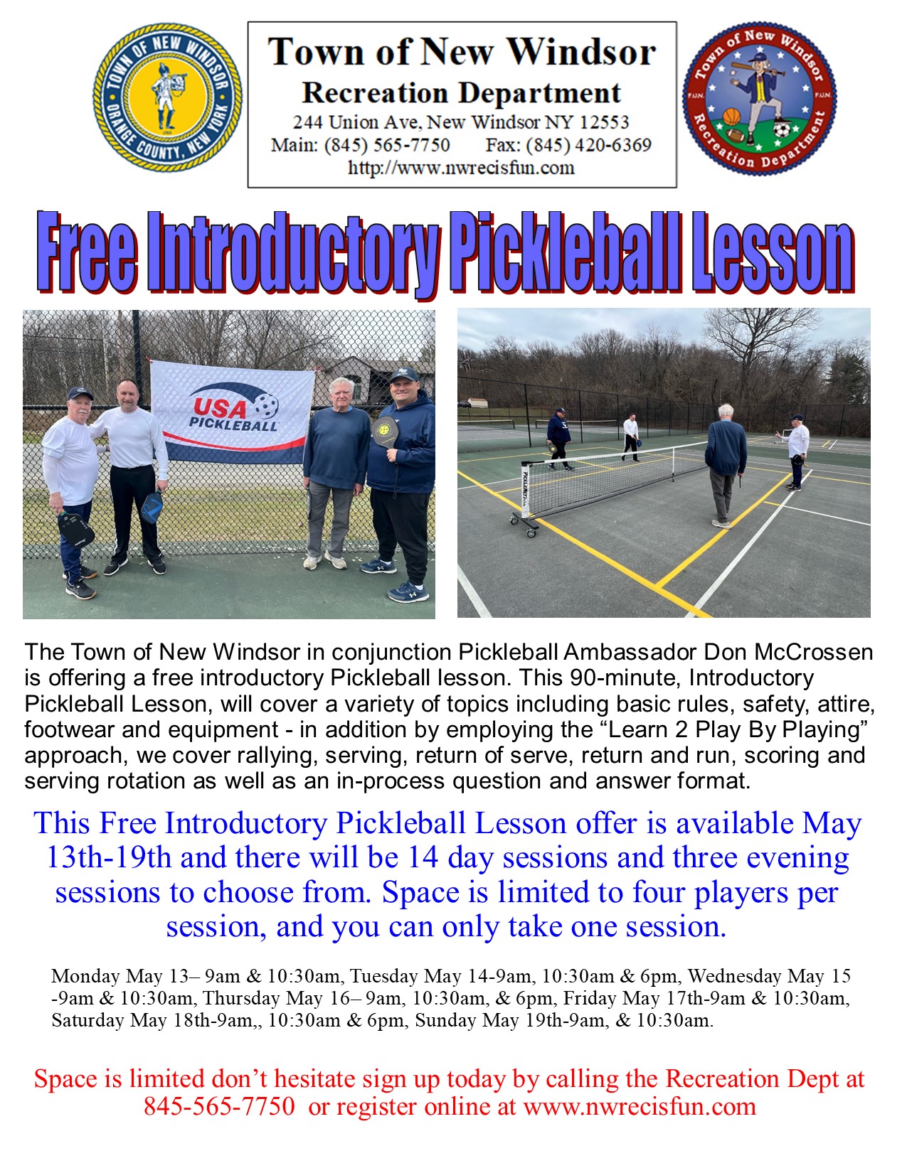 Free Pickleball Lesson